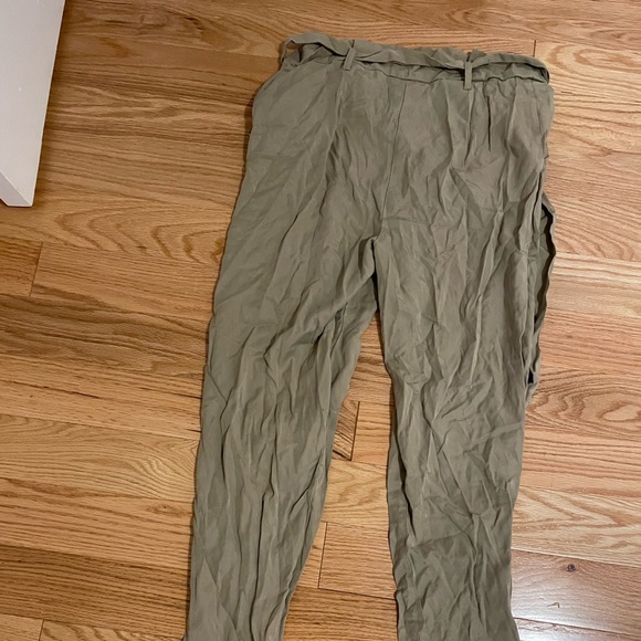 Socialite khaki paper bag trousers - Picture 2 of 2